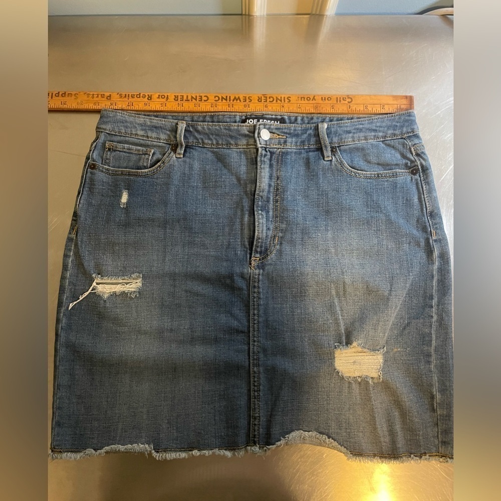 Joe Fresh - stretch denim mini skirt